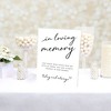 Big Dot of Happiness In Loving Memory Sign with Stand, Printed on Sturdy Plastic Material - 10.5 x 13.75 inches - 1 Piece - 2 of 4