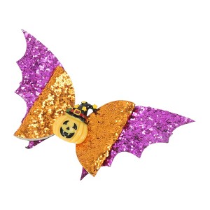 Unique Bargains Women's Halloween Bat Wing Hair Clip 1 Pc - 1 of 4