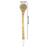 Unique Bargains Long Curved Handle Bath Brush for Shower 2.76" Diameter Yellow 1 Pc - 4 of 4