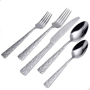 Gourmet Basics by Mikasa 20pc Tilly Flatware Set: 18/0 Stainless Steel, Dishwasher-Safe, Service for 4, Traditional Style - 1 of 4