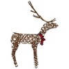 Northlight 47" LED Lighted Standing Rattan Reindeer Outdoor Christmas Decoration - 4 of 4