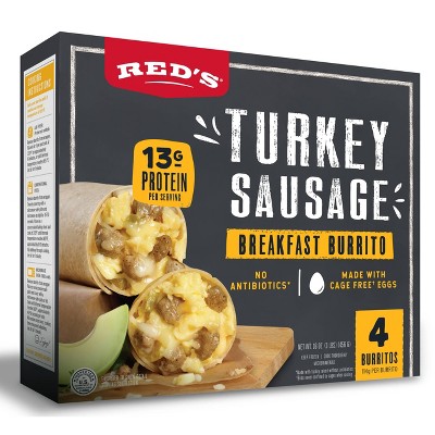 Red's Frozen Turkey Sausage Breakfast Burrito - 16oz/4ct, 2 of 5