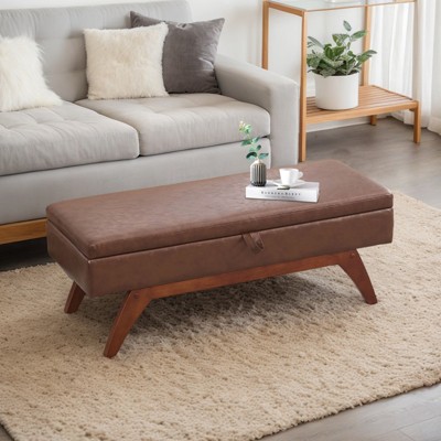 MOONMISS solid wood feet for solid weighing,and bed end stool with storage function