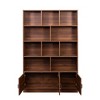 NicBex 4-Tier Bookshelf,70.87" Tall Book Rack with Open Shelves for Bedroom,Living Room,Office,Easy Assembly,Walnut - 4 of 4