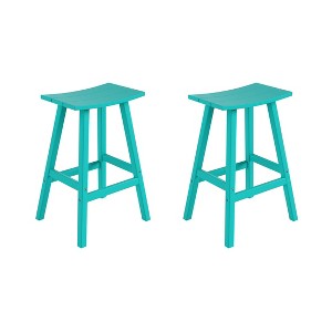 WestinTrends Outdoor Patio Adirondack Counter Height Stool Chair - 1 of 4