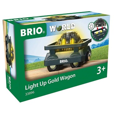 BRIO Light Up Gold Wagon 33896