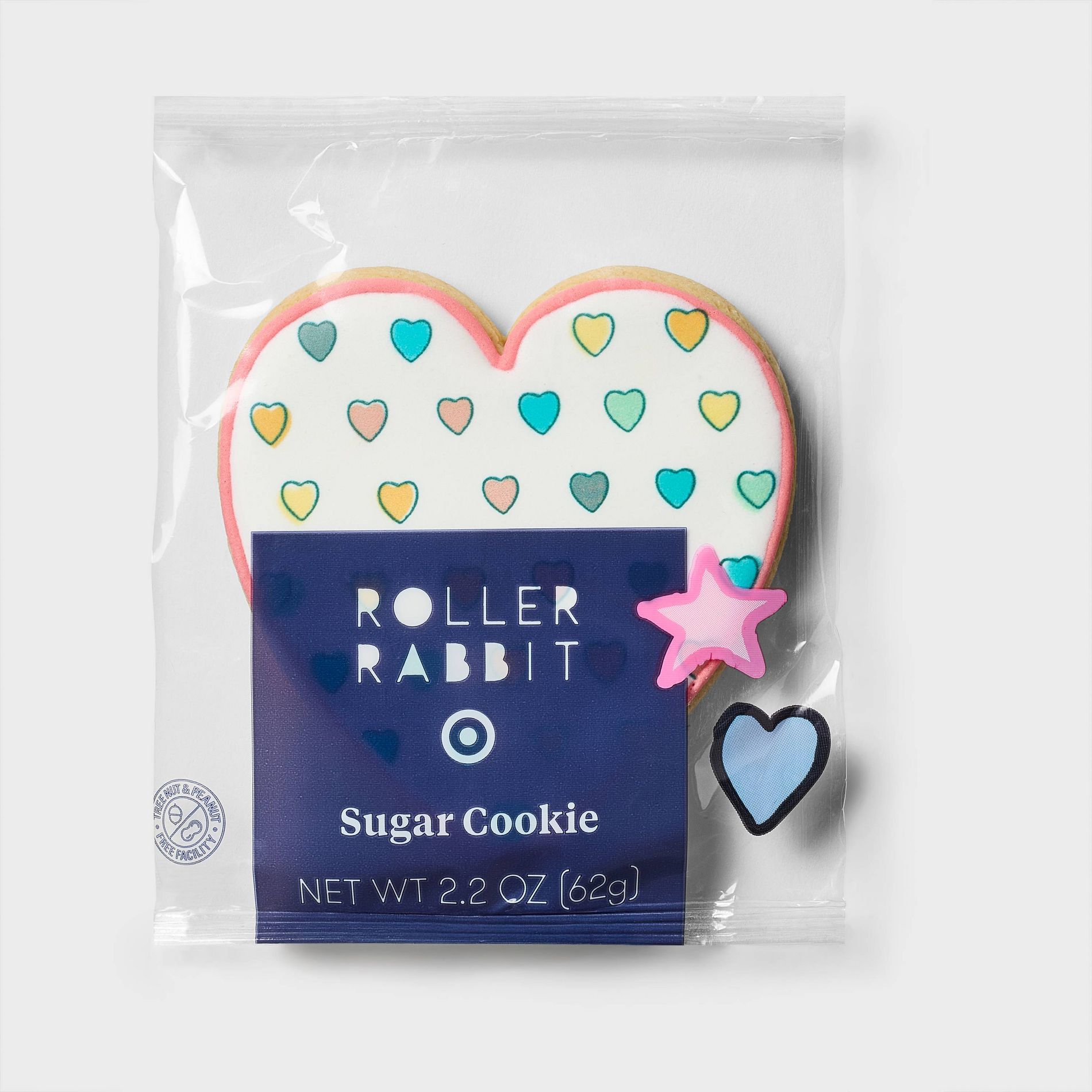 Decorated Heart Cookie - 2.2oz - Roller Rabbit x Target