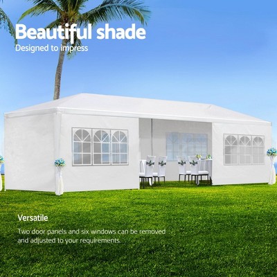10FTx30FT Wedding Party Canopy Tent With 8 Removable Sidewalls Waterproof Canopy Patio Wedding Gazebo Outdoor Wedding Party Tent