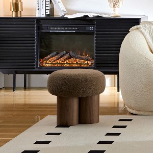Racxily Mushroom Stool-Versatile Mushroom Footstool with Plush Cushion,Imitation Wood Legs,PVC Pipe,Small Cute Style for Living Room & Kids’ Use - 1 of 4