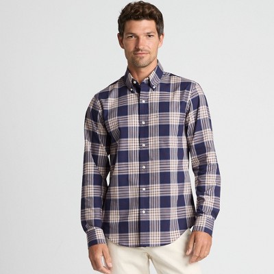 Lands' End Men's Tailored Fit No Iron Twill Long Sleeve Shirt