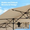 ELECWISH 13ft Outdoor Patio Umbrella, Double Sided Market Rectangle Umbrella with Crank Handle,Large Sun Shade for Outside Deck,Backyard,Garden - 4 of 4