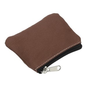 Unique Bargains Canvas Portable Home Change Coin Purse Pouch Bags with Zipper - 1 of 4