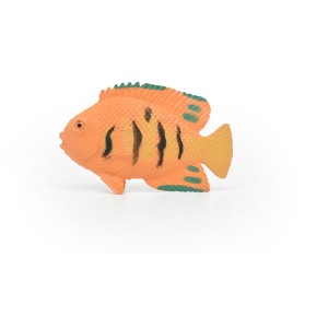 AngelFish, Flame, Pterophyllum, Ciclids, Plastic Fish Design, Realistic Figure, Toy Model, Figurine, Replica, Gift,  2 Inches  CWG273 B46 - 1 of 4
