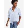 ellos Women's Plus Size Button Down Shirt - 3 of 4