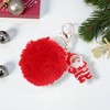 Unique Bargains Christmas Keychain with Double Ring and Lobster Clasp PVC Metal Plush 1 Pc - 4 of 4