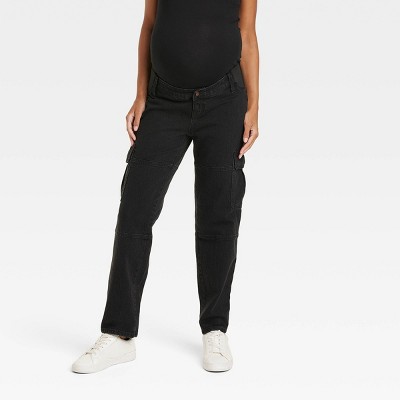 Under Belly 90's Straight Maternity Pants - Isabel Maternity By Ingrid &  Isabel™ Black 00 : Target