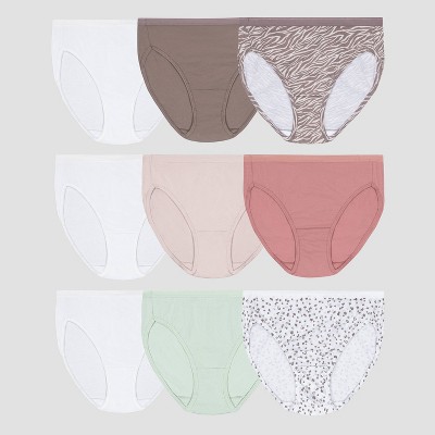 Fruit Of The Loom Women's 6+3 Bonus Pack Cotton Hi-cut Underwear - Colors  May Vary 9 : Target