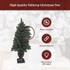 King Of Christmas 3ft Pre-Lit Blue Spruce Artificial Christmas Tree, Tribeca Tabletop Christmas Tree with Lights - 2 of 4