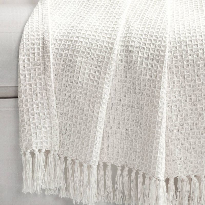50"x60" Waffle Cotton Knit Throw Blanket - Lush Décor, 3 of 8