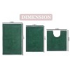 Home Weavers Luxury Collection 100% Cotton Tufted Bathroom Rug Set, Non-Slip Latex Bath Rug Set - 3 of 4