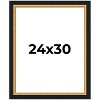 PosterPalooza | Embellished Brown Picture Frame - UV Acrylic, Foam Board Backing, Hanging Hardware - 2 of 4