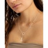 Pompeii3 Love Lariat Necklace 18k White Gold Plated 21" - 2 of 3