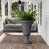 DSVIMOY Planter, 2PCS Indoor Outdoor Garden Planter, Trophy Flower Pot for Flowers, Herbs, Plants, Gray, 15.76"*15.76"*23.64" - 4 of 4