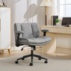 Kumasinova Adjustable Cross-Legged Office Chair,Comfy Swivel Chair with Flip-up Armrests & Wide Seat,Ergonomic Desk Chair for Home Office,Vanity - 2 of 4