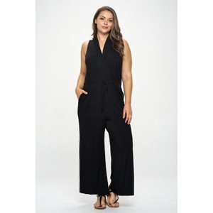 WEST K Women's Jillian Plus Size Sleeveless Knit Jumpsuit - 1 of 3