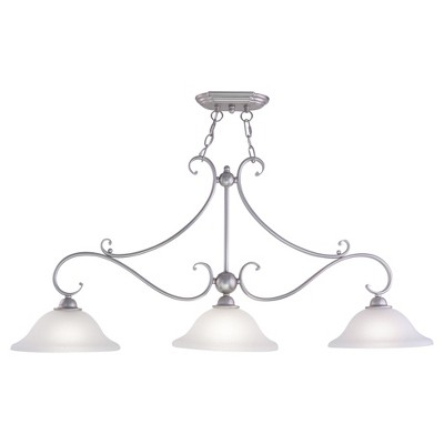 Vaxcel Monrovia 3 - Light Chandelier in  Brushed Nickel