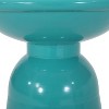 Kumasinova 17.2"/20.7"Outdoor Side Tables with Flared Design,Set of 2,Powder-Coated Iron Patio End Tables,Sleek Accent Side Tables for Poolside,Black - 4 of 4