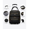 LUGGEX Underseat Carry On Luggage with Wheels , Soft Sided , Black 16 Inch - 3 of 4