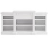 NicBex Elegant TV Stand with Large Storage Cabinet Modern Media Console with Display Shelves for Living Room, Bedroom, White - 3 of 4