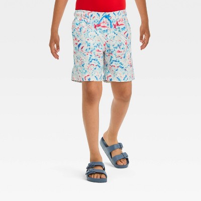 Boys' Tie-Dye Americana Swim Shorts - Cat & Jack™ XS