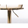 CAVINAS 24"-32"Luxury Velvet Bar Stools,Set of 2,Swivel Barstools with Adjustable Lifting,Counter Height Stools,Woven Back&Footrest - 4 of 4