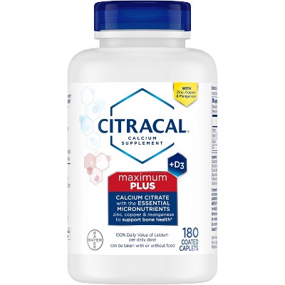 Citracal Calcium Citrate Dietary Supplement Tablets - 180ct