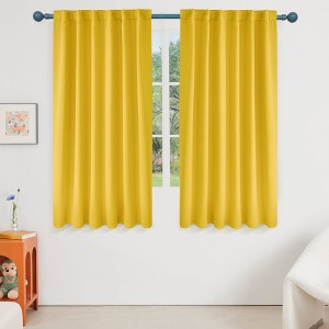 Deconovo Blackout Curtains 2 Panels - 42" W, Back Tab, Room Darkening - 1 of 4