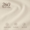 260 Thread Count Organic Cotton Percale Bed Sheet Set by Bare Home - 4 of 4