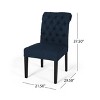 Lyngins Dining Chairs Set of 2,Upholstered Kitchen Chairs with Rolled Top and Wood Legs for Living Room,Meeting Room,Bedroom - 3 of 4