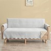 Collections Etc Lacey Scalloped Edge Reversible Quilted Furniture Protector - 2 of 4