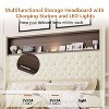 Okak Full/Queen Storage Platform Beds with Velvet Tufted Headboard,Solid Wood Bed Frame for Primary Bedroom,No Spring Box Needed - 4 of 4