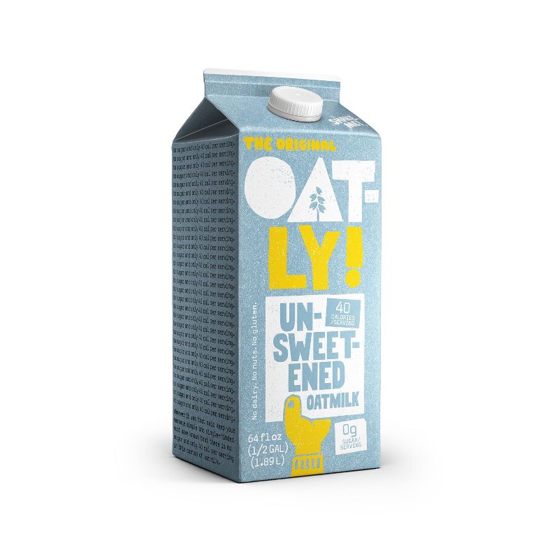 Oatly Oatmilk Unsweetened - 64 oz, 4 of 9