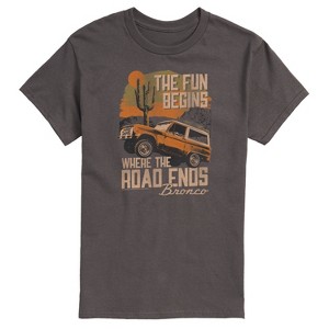 Men's - Ford - Bronco Fun Begins Where The Road Ends Short Sleeve Graphic T-Shirt - 1 of 4