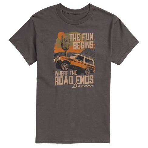 Men's - Ford - Bronco Fun Begins Where The Road Ends Short Sleeve Graphic T-Shirt - image 1 of 4