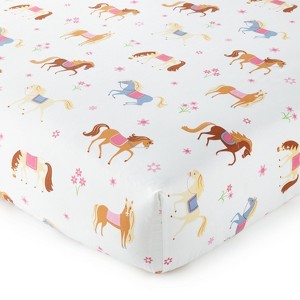 Wilkin 100% Cotton Fitted Crib Sheet - Baby - 1 of 3