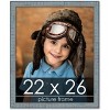 PosterPalooza | Textured Blue Picture Frame - UV Acrylic, Foam Board Backing, Hanging Hardware - 2 of 4