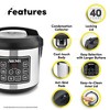 Aroma 160oz (Cooked) Digital Rice Cooker and Food Steamer ARC-150SB Refurbished - 2 of 4
