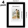 Americanflat Mini Instant Photo Frame with Double White Mat - Display 2.1x3.4 Photos - Black - Multi Pack - 4 of 4