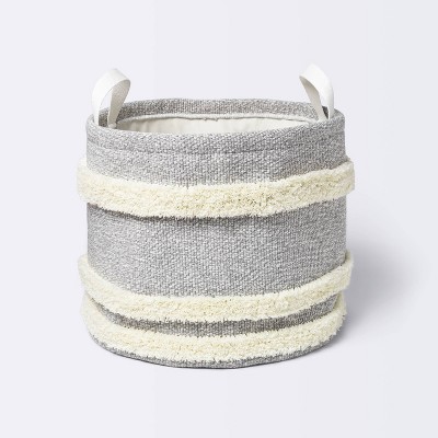 Simplify Small 6.5 Woven Strap Storage Bin Ivory : Target