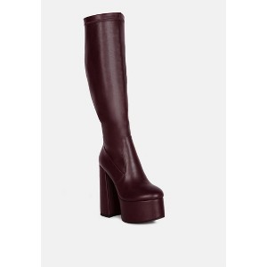 Coraline High Block Heeled Calf Boots - 1 of 4